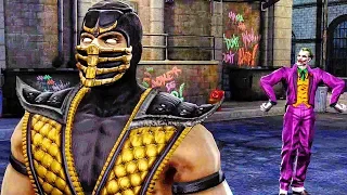 Scorpion Meets Joker Scene - Mortal Kombat Vs DC Universe
