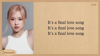 ROSÉ FINAL LOVE SONG Easy Lyrics (I-LAND 2 Signal Song)