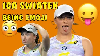 Iga Swiatek being Emoji for 3 minutes | Funny Moment