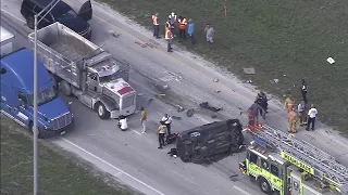 Six people hospitalized after crash in northwest Miami-Dade