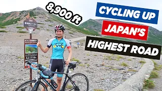 Forced My Wife To Cycle Up Japan's Highest Mountain Road 😂 - Mt. Norikura