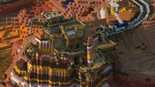 Minecraft Timelapse | Badlands Outpost