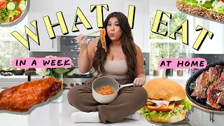 WHAT I EAT IN A WEEK AT HOME!!