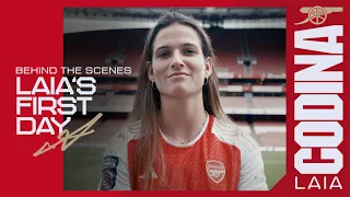 Laia Codina's first day at The Arsenal | Behind the scenes
