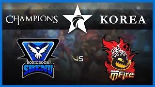 SBENU Sonicboom vs Najin e-mFire Full BO3 Set | LCK Summer Split 2015 W12D3