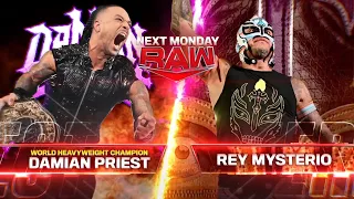 "WWE 2K24 Damian Priest Vs. Rey Mysterio Monday Night RAW Match Simulation."