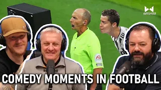 Comedy Moments in Football REACTION | OFFICE BLOKES REACT!!