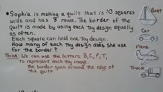 4th Grade Math 10.7, Problem Solving, Shape Patterns