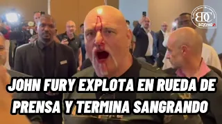 John Fury tuvo un momento crítico en la semana de pelea de su hijo Tyson Fury vs Oleksandr Usyk