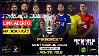 Como baixar e instalar NSP MINI v9.2 PATCH PES 2017 ATUALIZADO SETEMBRO 2023 DOWNLOAD SEM ENCURTADOR