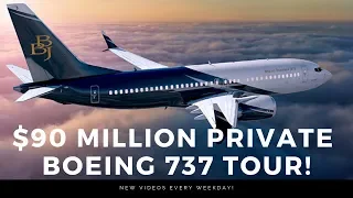 $90 million Boeing BBJ MAX7 Cabin Tour
