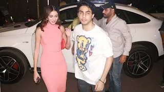 Aryan Khan Along With GF Ananya Pandey Arrives For Romantic Dinner Date On Ananya's Birthday