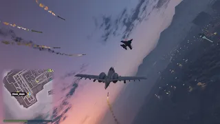 GTA 5 ONLINE: HYDRA VS B11 STRIKEFORCE DOGFIGHT | F4D