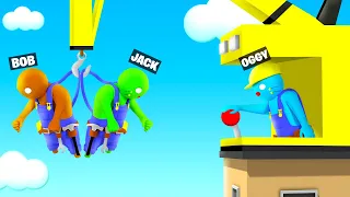 Oggy Made Dangerous Decision For Jack And Bob ( Gang Beast ) Rock Indian Gamer