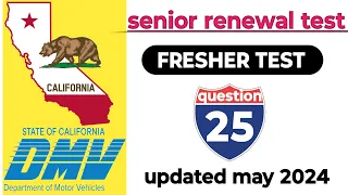 California DMV written test 2024|senior citizens renewal |fresher DMV written test2024|