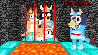 ¡SALVAMOS A LA FAMILIA DE BLUEY! | BLUEY.EXE ATRAPO A SU FAMILIA EN MINECRAFT Bebe Noob y Michi Miau