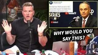 Pat McAfee Reacts To Rob Manfred's Surprising Admission About The MLB Negotiations