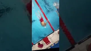 Olympic 200 Free Clip - Pulling on the Lanerope?