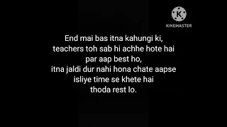 Dear Favorite Teacher❤️✨️|Hindi poetry for teacher|Teachers poem|Anshika Gupta😇😄