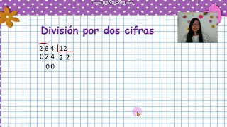 División por 2 cifras con 3 cifras en el dividendo
