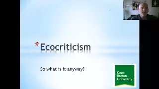 Introduction  to Ecocriticism