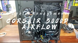 Corsair 5000D Airflow Cable Management (Time-lapse) | PCCM-4