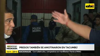 Presos también se amotinaron en Tacumbú