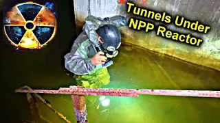 ☢️Going to the Chernobyl Reactor Tunnels / Busted by Security @SuperSus almost drown