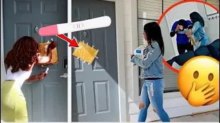 SHE FOUND A POSITIVE PREGNANCY TEST IN A PACKAGE AT THE DOOR!