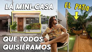 Tour de MINI-CASA (AirBnb) con PLAYITA 🏝️ en el PATIO!! en PLENA CIUDAD  🤯