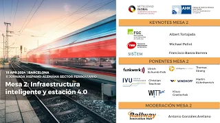 Mesa 2 | 18/04/2024 | Jornada Hispano-Alemana sobre el Sector Ferroviario