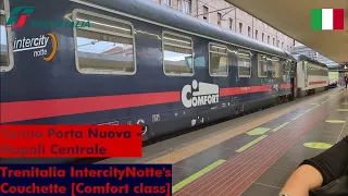From Turin to Naples with TRENITALIA INTERCITY NOTTE COMFORT (Couchette class) | Train Review