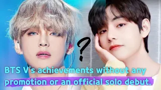 BTS V's RECORD-BREAKING Achievements