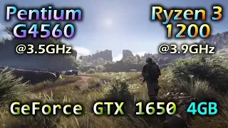 Pentium G4560 vs Ryzen 3 1200 | GeForce GTX 1650 4GB | Tested in 13 PC Games 1080p 1440p 4K