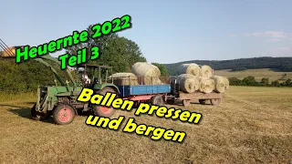 Heuernte 2022 Teil 3 | Jetzt wird Rund und Rechteckig gepresst | Claas und Fendt | Grüner Wolf Kanal