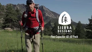 Experience The Expandable Volume of The Sierra Designs Flex Capacitor 40-60L Hiking Backpack