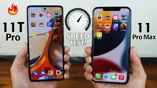 Mi 11T Pro vs iPhone 11 Pro Max  SPEED TEST🔥 | Snapdragon 888 vs A13 Bionic