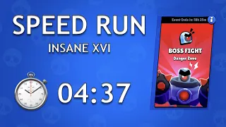 ⏳- Speed Run: Insane XVI in 04:37 - Boss Fight - Brawl Stars