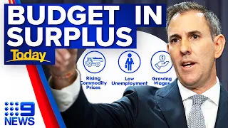 Labor to forecast first budget surplus in 15 years| 2023 Federal Budget | 9 News Australia