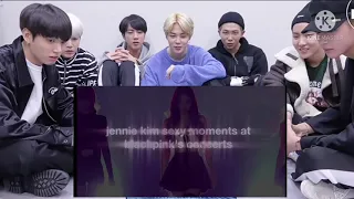 BTS reaction to JENNIE Sexy Moments on Stage! (FANMADE)