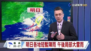 【0904台視晚間氣象】海葵暴風圈今晚脫離本島 明天離開澎湖