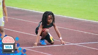 7 Jähriger hält mit Usain Bolt mit - das schnellste Kind der Welt!