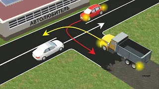 В какой последовательности разъедутся автомобили?