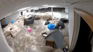 Wild Video Shows Wall Collapse Trap NJ Family in Ida's Floodwater