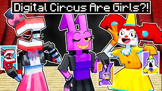 The AMAZING DIGITAL CIRCUS are GIRLS in Minecraft!