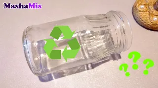 ♻️СУПЕР ИДЕЯ из стеклянной БАНКИ /💥Идея из джута/DIY craft idea/mashamis