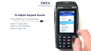 How To Turn Off Terminal Keypad Sound on an Ingenico Desk 5000 or Move 5000 Credit Card Terminal