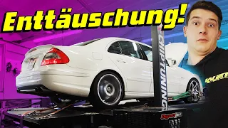 VOLLGAS auf der Rolle! Was drückt der W211 E63 AMG Japan-Import auf dem Prüfstand?