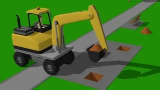 Wheeled Excavator and mini Excavator - preparations for the New Year | Street Vehicles - Maszyny