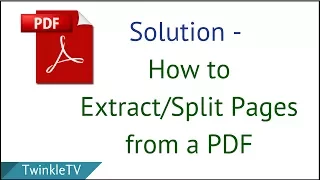 How to Extract Pages from a PDF | Extract Single or Multiple Pages